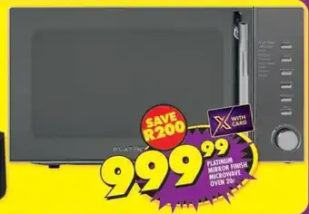 Shoprite Platinum mirror finish microwave oven offer