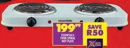 Shoprite Essentials twin spiral hot plate offer