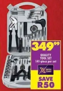 Shoprite Quality tool set offer
