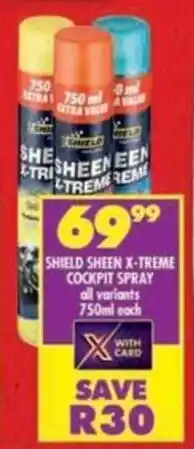 Shoprite Shield sheen x-treme cockpit spray offer