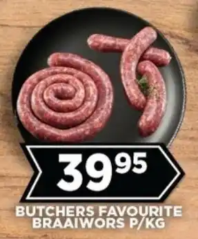 Goal Supermarket Butchers favourite braaiwors offer