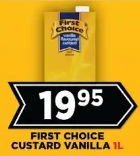 Goal Supermarket First choice custard vanilla offer