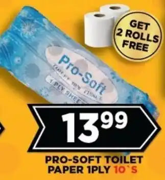 Goal Supermarket Pro-soft toilet paper 1ply offer