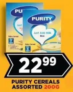 Goal Supermarket Purity cereals assorted offer
