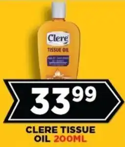 Goal Supermarket Clere tissue oil offer