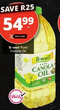 Checkers B-well Pure Canola Oil offer