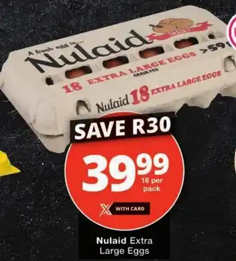Checkers Nulaid Extra Large Eggs offer