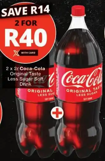 Checkers Coca-Cola Original Taste Less Sugar Soft Drink offer