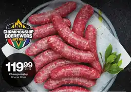 Checkers Championship Boerie Bites offer