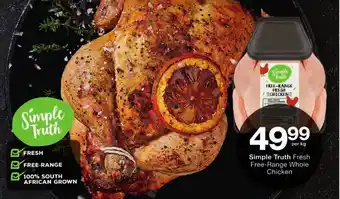 Checkers Simple Truth Fresh Free-Range Whole Chicken offer