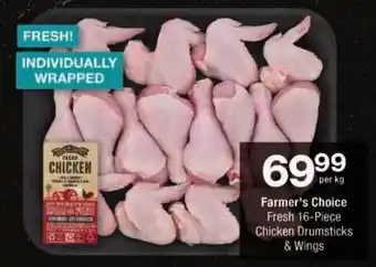 Checkers Farmer's Choice Fresh Chicken Drumsticks & Wings offer