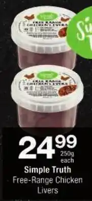 Checkers Simple Truth Free-Range Chicken Livers offer