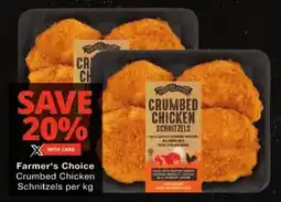 Checkers Farmer's Choice Crumbed Chicken Schnitzels offer