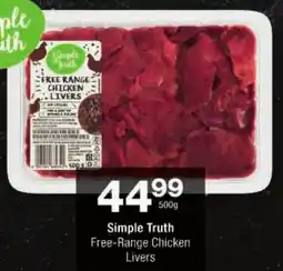 Checkers Simple Truth Free-Range Chicken Livers offer