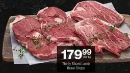Checkers Thinly Sliced Lamb Braai Chops offer