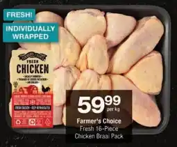 Checkers Farmer's Choice Fresh Chicken Braai Pack offer