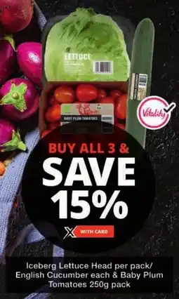 Checkers Buy All 3 & Save 15% offer