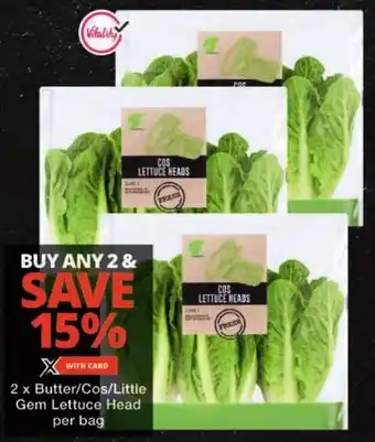 Checkers Butter/ Cos/ Little Gem Lettuce Head offer