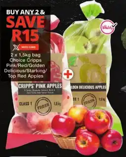 Checkers Choice Cripps Pink/ Red/ Golden Delicious/ Starking/ Top Red Apples offer