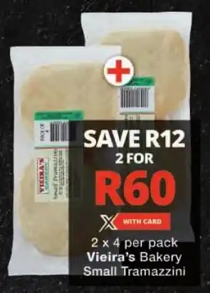 Checkers Vieira's Bakery Small Tramazzini offer