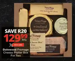 Checkers Dalewood Fromage Cheese Platter Box For Two offer