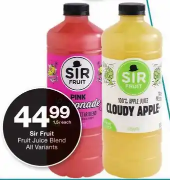Checkers Sir Fruit Fruit Juice Blend All Variants offer