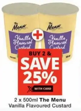 Checkers The Menu Vanilla Flavoured Custard offer