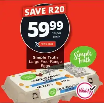 Checkers Simple Truth Large Free-Range Eggs offer