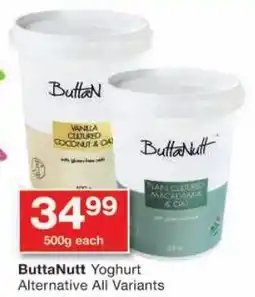 Checkers ButtaNutt Yoghurt Alternative All Variants offer