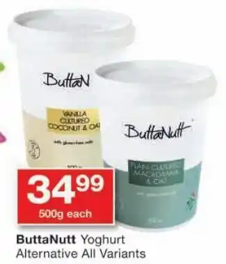 Checkers ButtaNutt Yoghurt Alternative All Variants offer