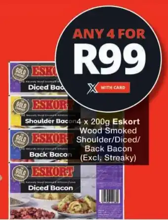 Checkers Eskort Wood Smoked Shoulder/ Diced/ Back Bacon offer