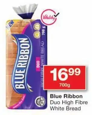 Checkers Blue Ribbon Duo High Fibre White Bread offer
