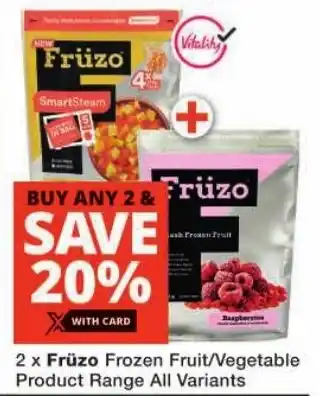 Checkers Früzo Frozen Fruit/ Vegetable Product Range All Variants offer