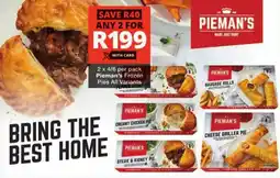 Checkers Pieman's Frozen Pies All Variants offer