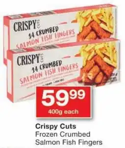 Checkers Crispy Cuts Frozen Crumbed Salmon Fish Fingers offer