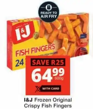 Checkers I&J Frozen Original Crispy Fish Fingers offer