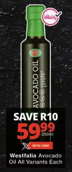 Checkers Westfalia Avocado Oil All Variants offer