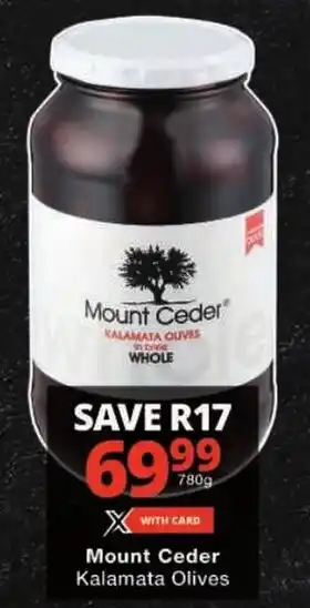 Checkers Mount Ceder Kalamata Olives offer