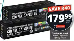Checkers Foreign Ground Coffee Capsules Variety Pack offer