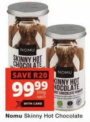 Checkers Nomu Skinny Hot Chocolate offer