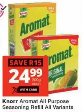 Checkers Knorr Aromat All Purpose Seasoning Refill All Variants offer