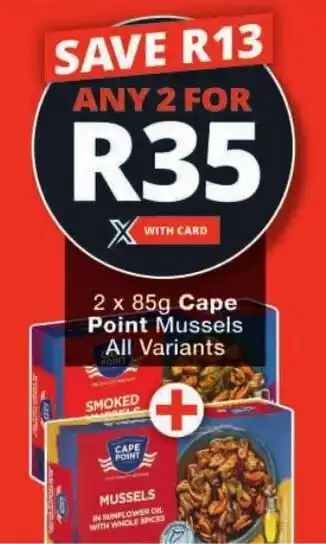 Checkers Cape Point Mussels All Variants offer
