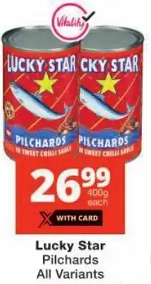 Checkers Lucky Star Pilchards All Variants offer