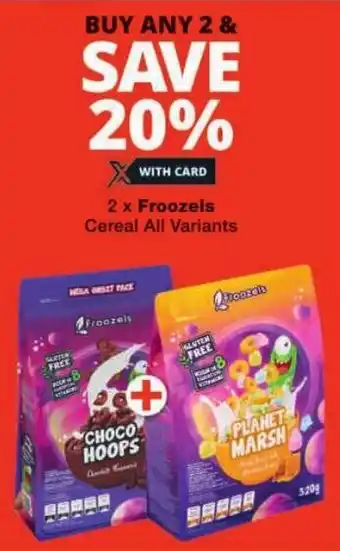 Checkers Froozels Cereal All Variants offer