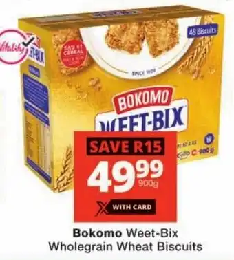 Checkers Bokomo Weet-Bix Wholegrain Wheat Biscuits offer