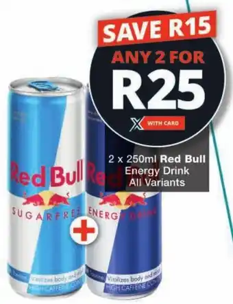 Checkers Red Bull Energy Drink All Variants offer