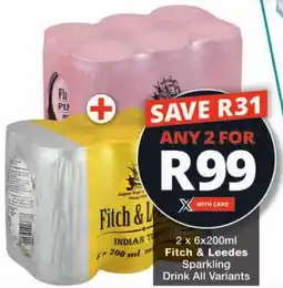 Checkers Fitch & Leedes Sparkling Drink All Variants offer