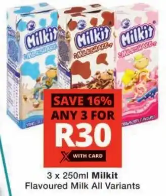 Checkers Milkit Flavoured Milk All Variants offer