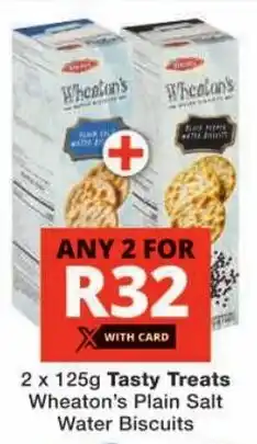 Checkers Tasty Treats Wheaton's Plain Salt Water Biscuits offer