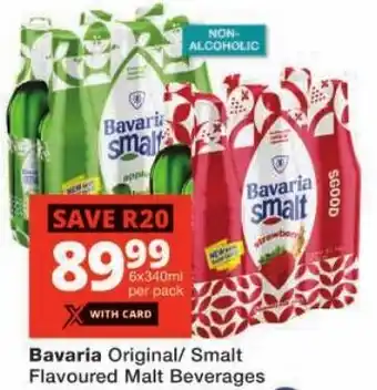 Checkers Bavaria Original/ Smalt Flavoured Malt Beverages offer